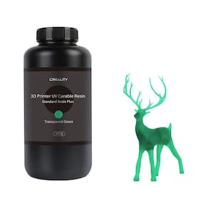 Resina Creality Standard PLUS para Impressora 3D LCD 1 Kg Verde Transparente