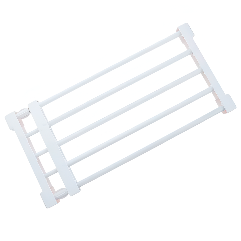 2Un Prateleira Rack Expansível Multiuso Sem Furos Lavanderia