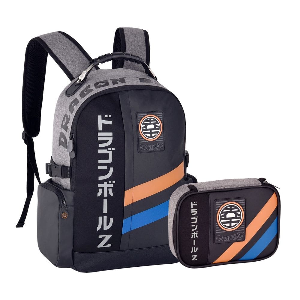 Mochila de Costas Dragon Ball Z Juvenil Escolar Estojo Box