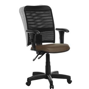 Cadeira De Escritório Ergonômica Tela Com Braço Rv Marrom