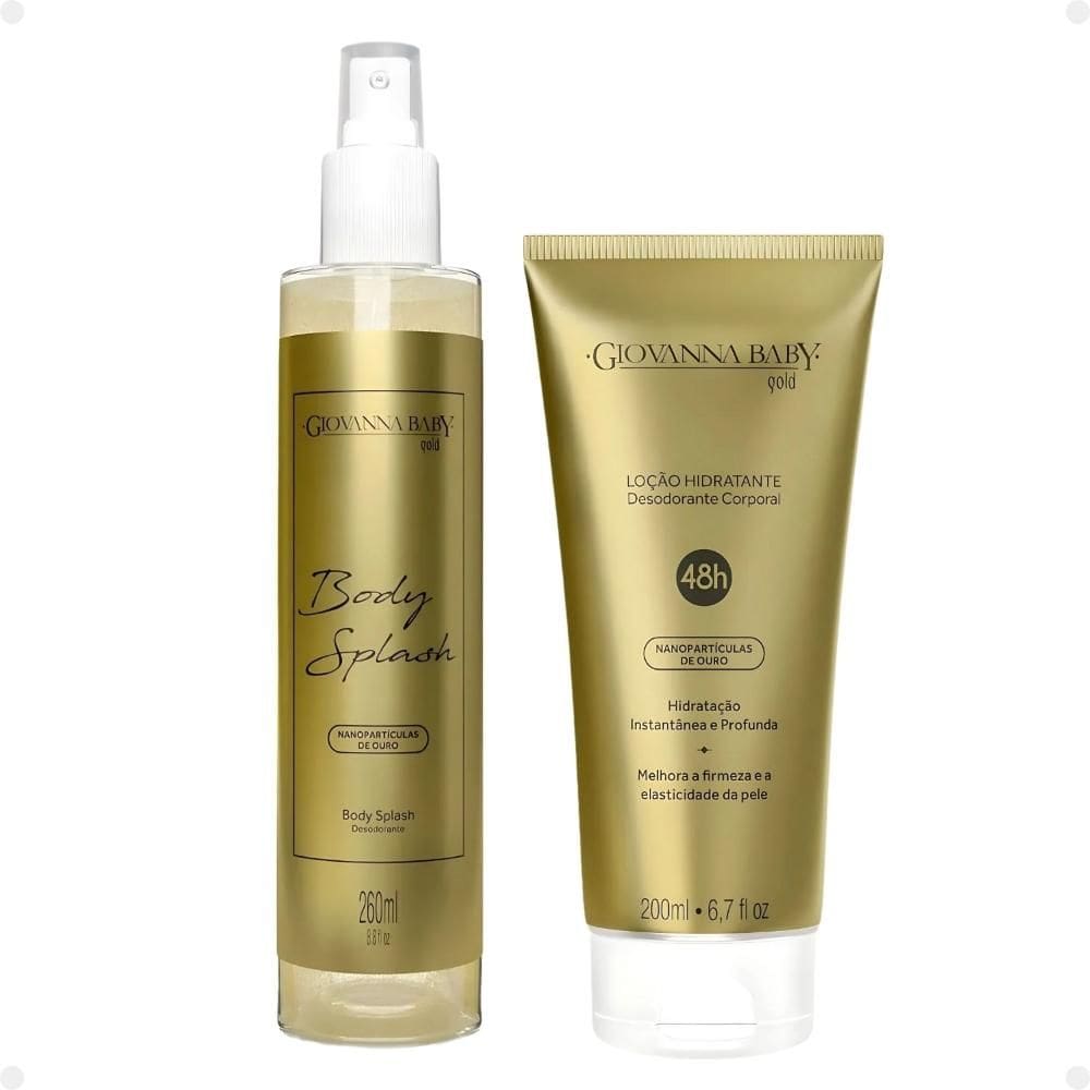 Kit Giovanna Baby Gold: 1 Body Splash e 1 Loção Hidratante