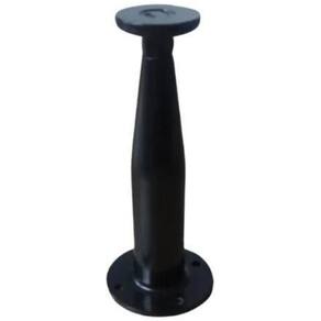 04 Pé Armário Távola Alumínio Móveis 10Cm Regulável Preto