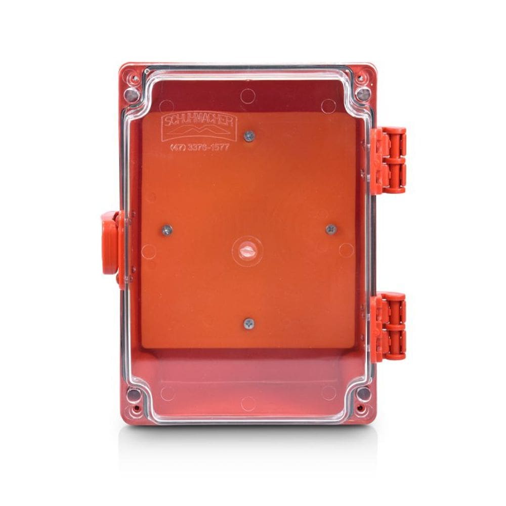 Quadro Plastico 200X140x90mm Vermelho/Tr Df - Ip65