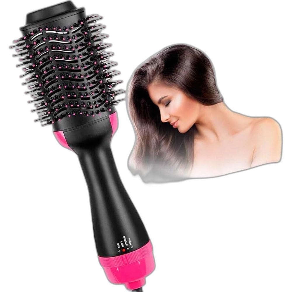 Secador Cabelo Profissional E Escova Alisadora Secadora