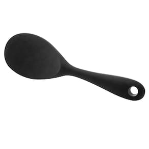 Colher de Arroz de Silicone Preta 22cm - Lyor