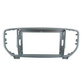 Moldura Painel 2 Din 9 Polegadas Sportage 2015 A 2018 Prata