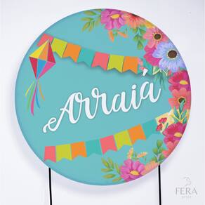 Painel Decorativo para Festa 1,30x1,30 metros Vesti Fácil com Elástico Festa Junina - Fera Print