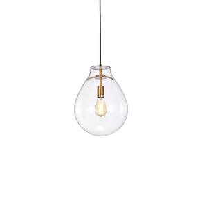 Lustre Pendente Skylight Tommy 3039 P E27 Bivolt Dourado-transparente Sky-3039tp