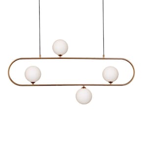 Lustre Pendente Quality Cadre 1329 G9 Bivolt Bronze Branco