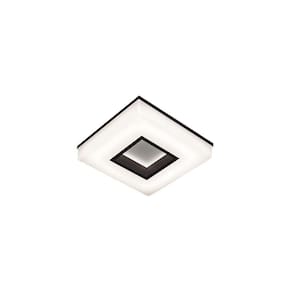 Plafon Newline Wide 491 Led Bivolt Preto 3000k Luz Amarela