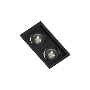 Spot Embutir Recuado Save Energy 2 Lâmpadas Par 20 Bivolt Preto