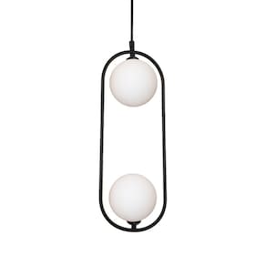 Lustre Pendente Quality Cadre 1334 G9 Bivolt Preto Branco