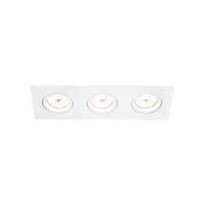 Spot De Embutir Newline Lisse Ii Para 3 Lâmpadas Ar70 Gu10 Bivolt Branco