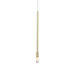 Lustre Pendente Nordecor Nima 2679 Dourado Fosco Led Bivolt Dourado Fosco 2679