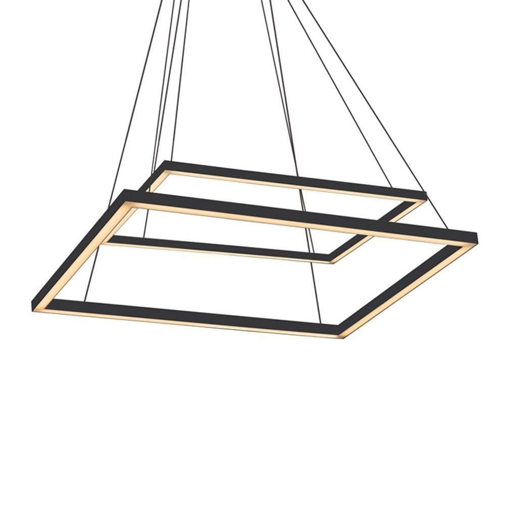 Lustre Pendente Newline Fit Led 747 Bivolt Preto 4000k Luz Neutra