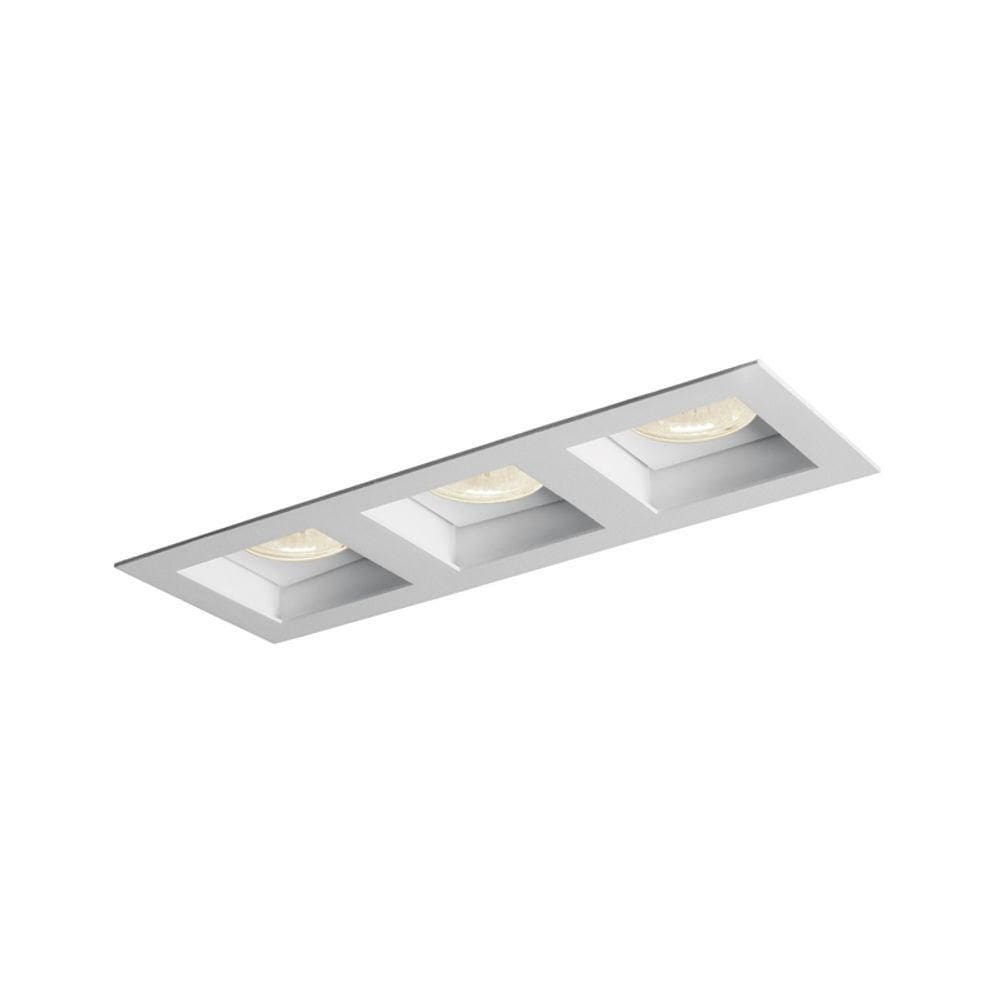 Spot De Embutir Newline Flat Para 3 Lâmpadas Par 20 E27 Bivolt Preto