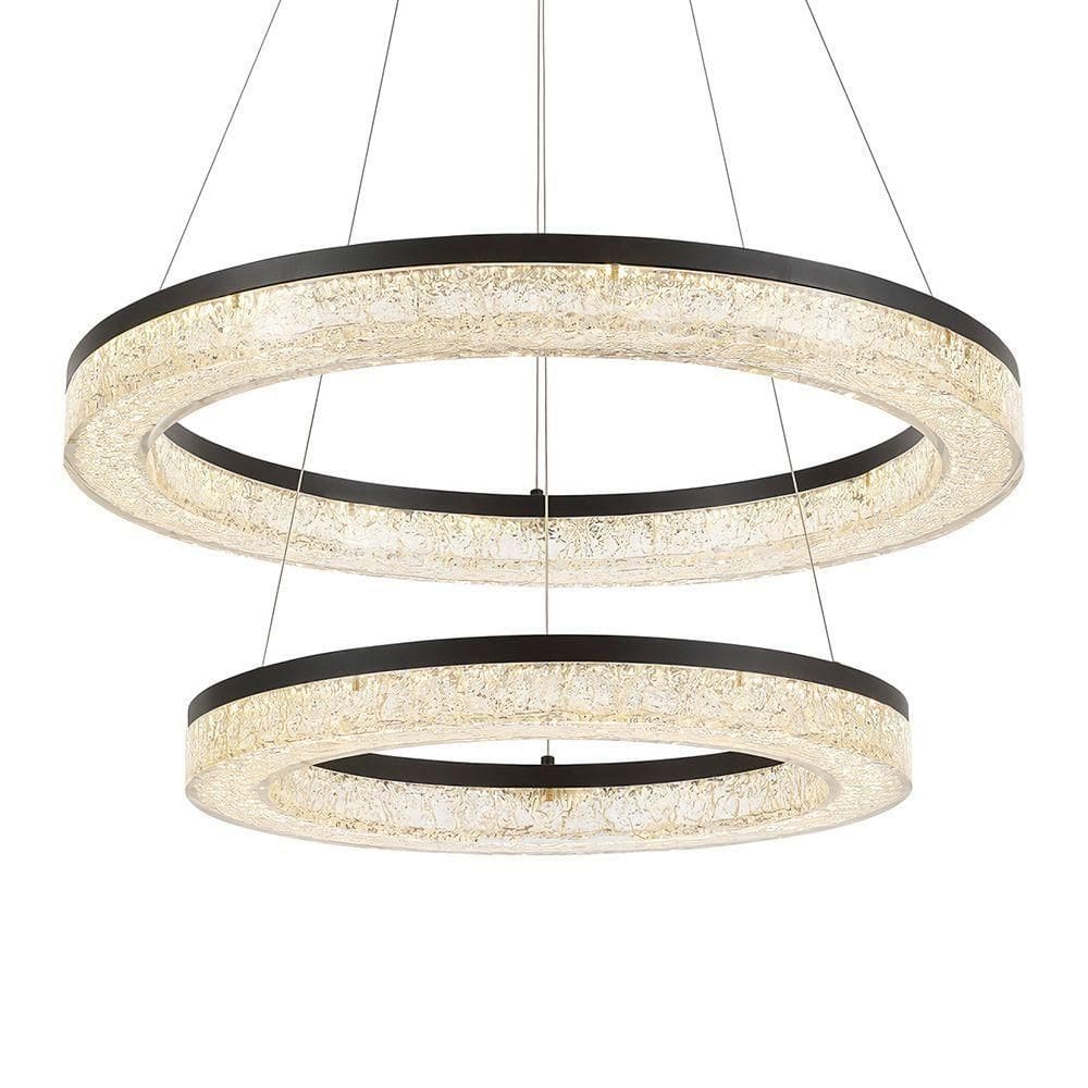 Lustre Pendente Astraled Kiwo Pl-9751 Preto Led Bivolt