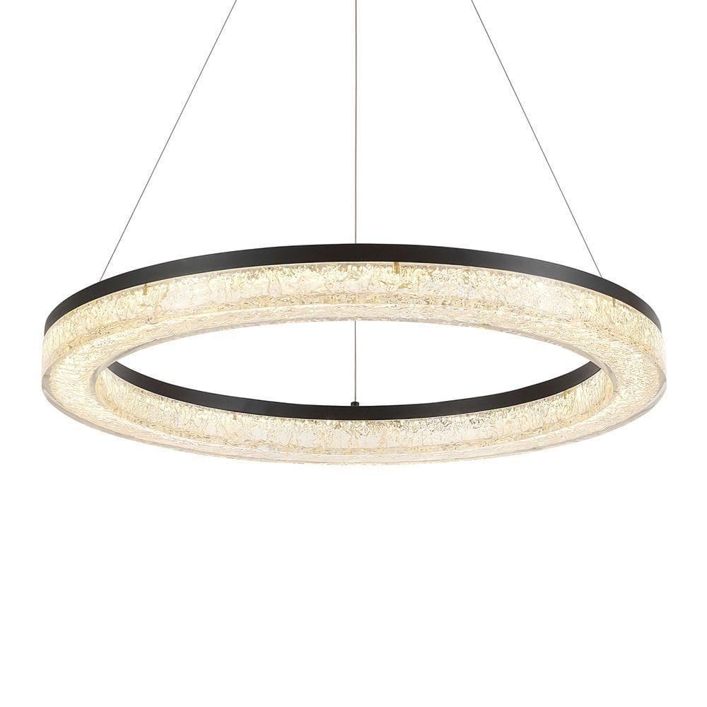 Lustre Pendente Astraled Kiwo Pl-9750 Preto Led Bivolt