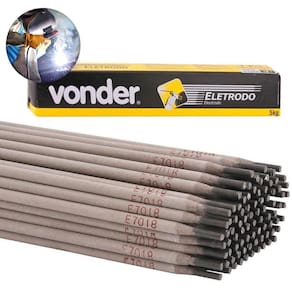 Eletrodo Para Solda Elétrica E7018 Com 3,25 Mm 5Kg Vonder