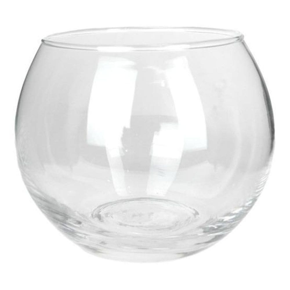 Kit 10 Vaso Vasinho Mini Aquário Redondo De Vidro 250Ml Mesa