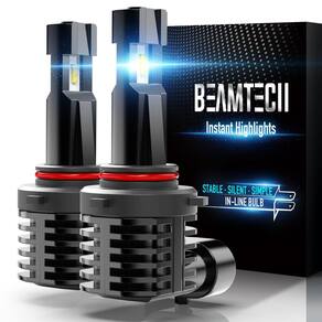 Lâmpadas de neblina BEAMTECH 9012 HIR2 6500K Xenon White (pacote com 2)