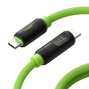 Cabo USB 4, tela LED Hagibis, USB C, 240 W, carga rápida, 1 m