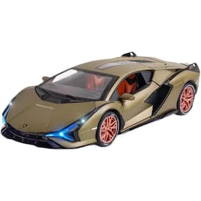 Carro de brinquedo SASBSC Lambo Sian Metal FKP3 com luz e som 1/24