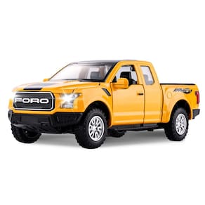 Caminhão de brinquedo SASBSC F150 Raptor Diecast Metal com luz de mais de 3 anos