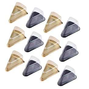 Caixas para fatias de bolo FELTECHELECTR Mousse de queijo triangular x40