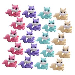 Conjunto Squirrel Eraser para crianças em sala de aula - 36 unidades