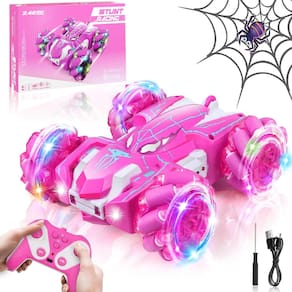 Carro de controle remoto Dolanus Spider para crianças de 3 a 13 anos rosa