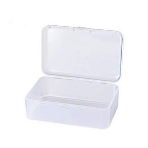 Recipientes de armazenamento WOIWO Retangle Mini Clear Plastic, 5 unidades