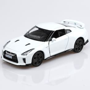 Modelo de carro TOKAXI Nissan GTR R35 escala 1/36 branco
