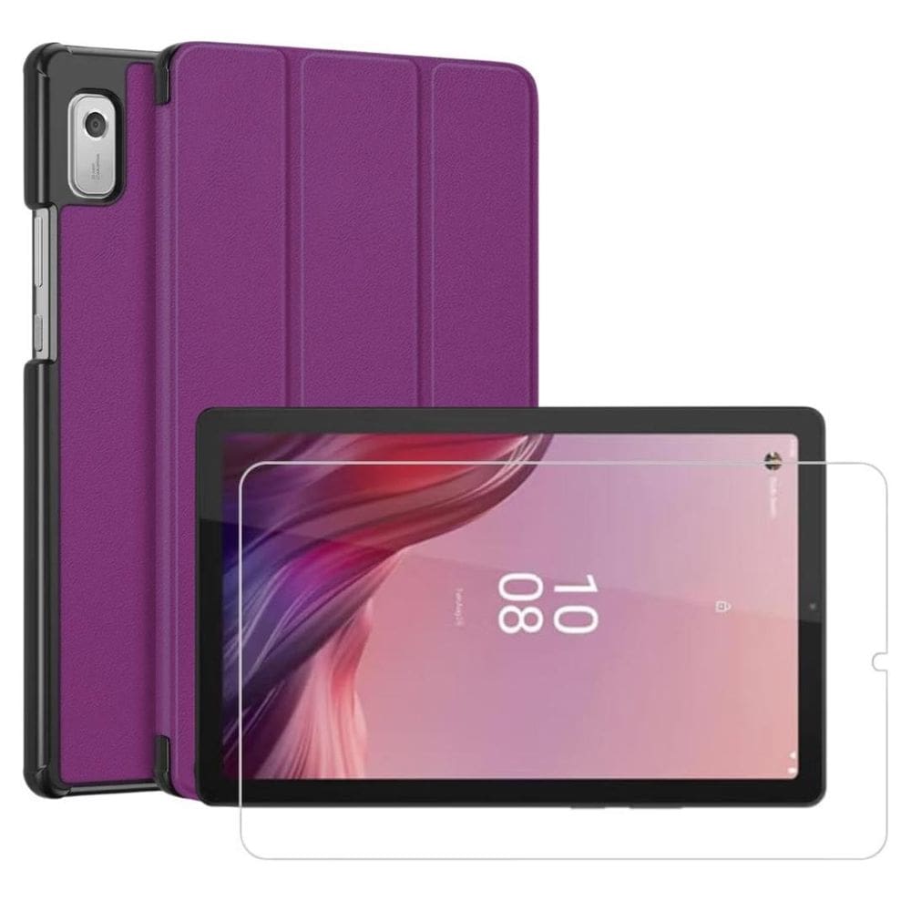 Capa Protetora Para Lenovo Tab M9 - 9 + Pelicula - Roxo