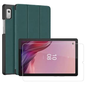Capa Protetora Lenovo Tab M9 9 + Pelicula - Verde Escuro