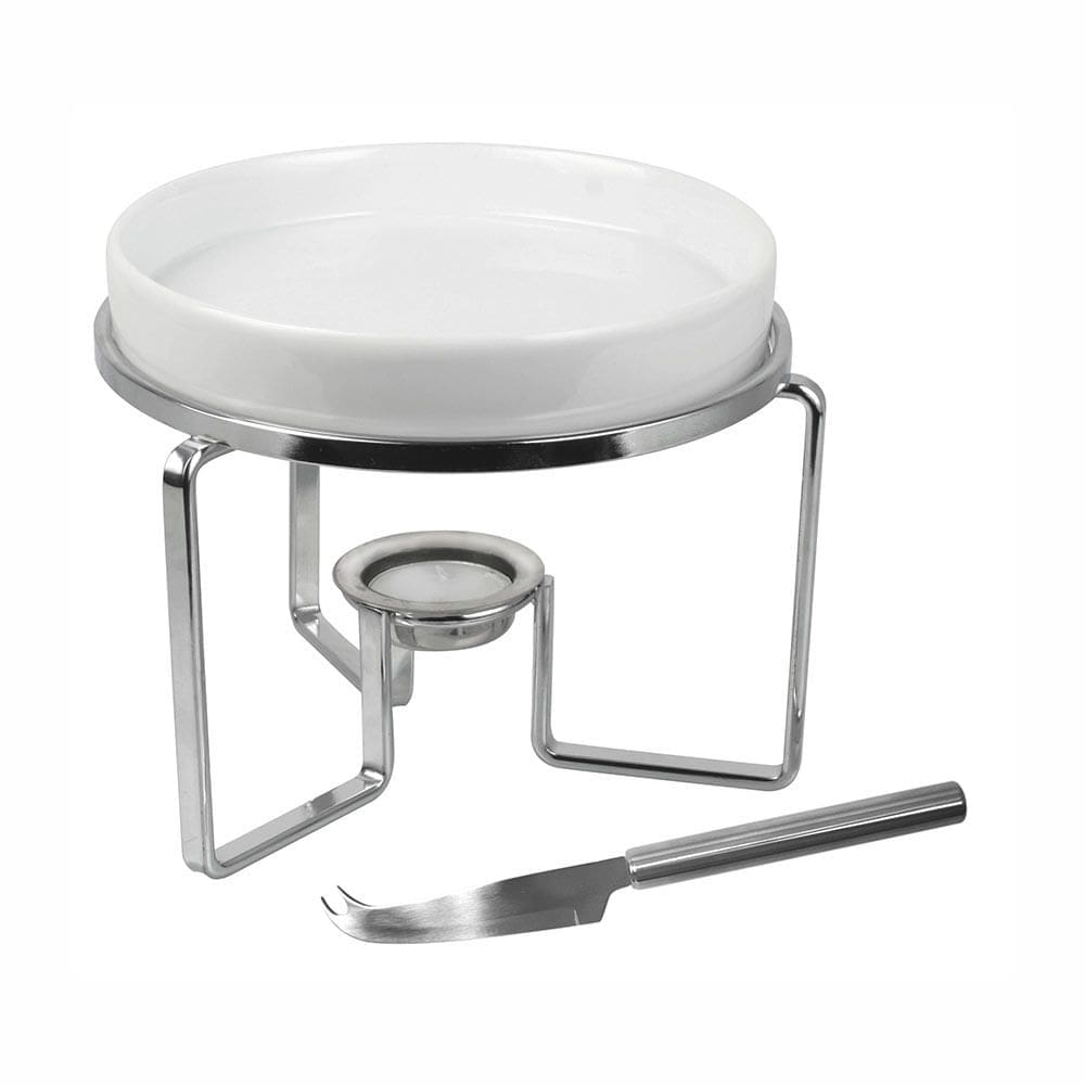 Rechaud para Queijo Brie Fracalanza em Cerâmica com Faca