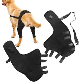 Suporte de joelheira de perna traseira para cães pequenos e médios