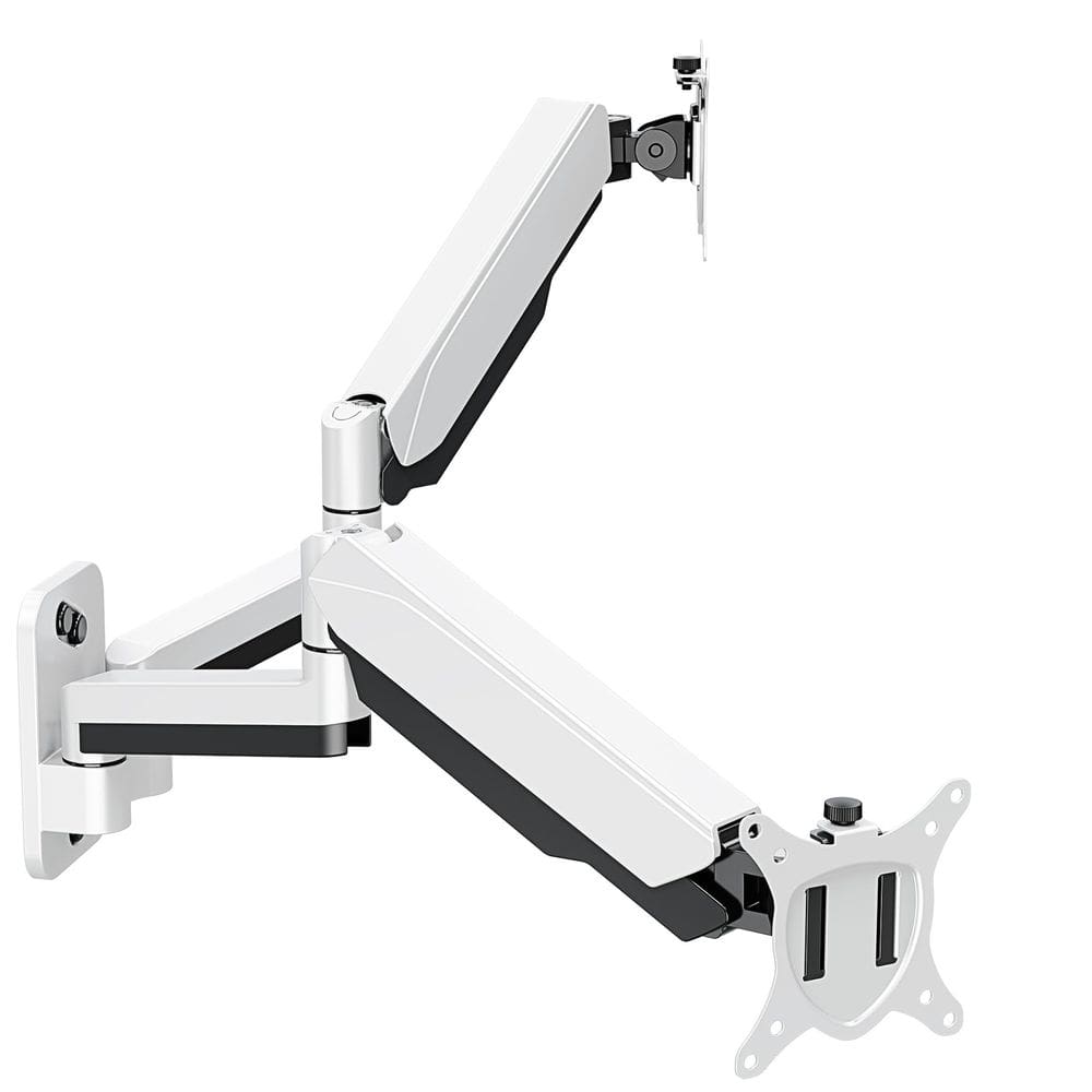 Suporte de parede para monitor duplo MOUNT PRO para telas de 13-32" brancas