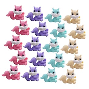 Conjunto Squirrel Eraser para crianças em sala de aula - 36 unidades