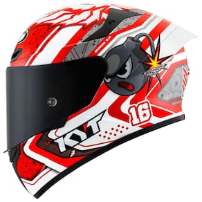 Capacete Kyt Tt Course Super Mario Vermelho