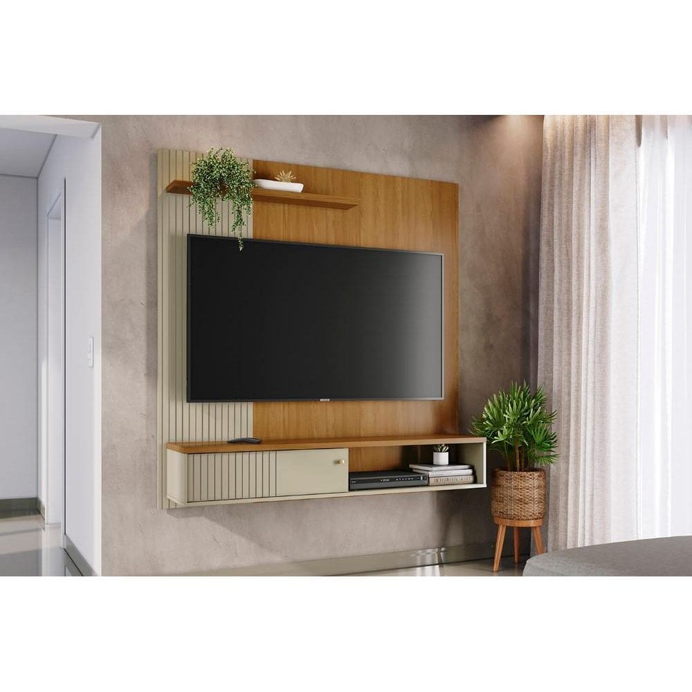 Estante Aurora para TV de até 65 polegadas - Cumaru Opala - Madetec