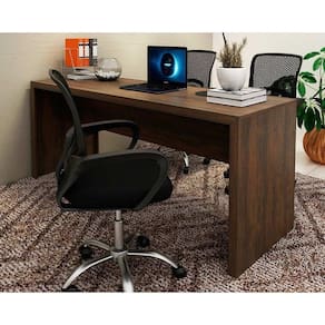 Mesa Notebook Escritório Me4185 180cm Rústico Tecno Mobili