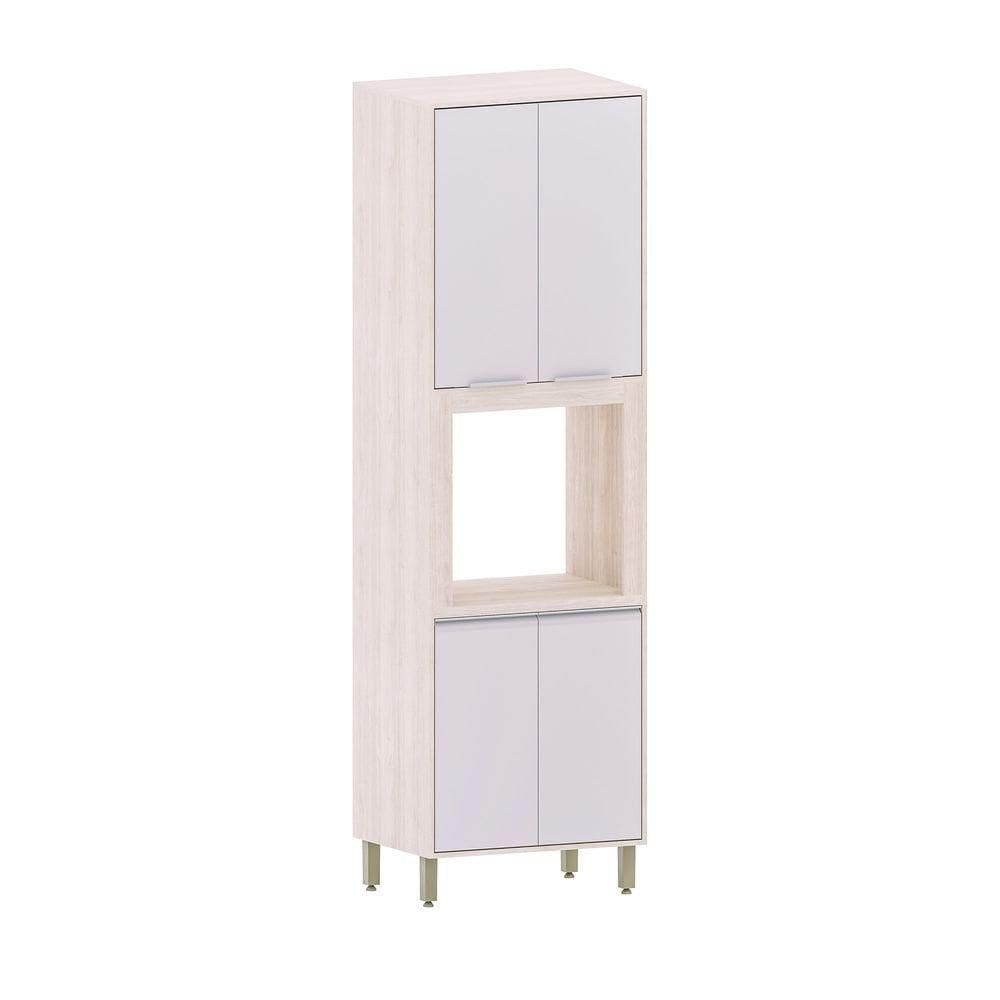 Torre Art 70 Cm 4 Portas 1 Nicho Microondas Luciane Moveis