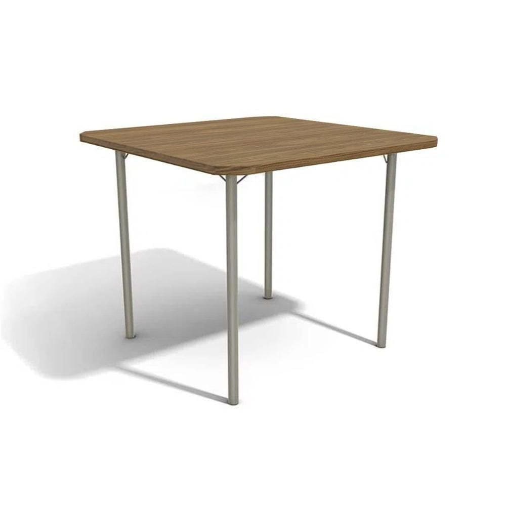 Mesa Para Cozinha Sena Com Tampo 90cm Niquel Nogueira Kappesberg