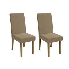 Cadeira De Cozinha 2cad131 Kit 2 Un Canela Bouclê Bege