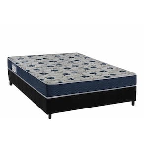 Cama Box Casal: Colchão Ortopédico Ortobom D28 Anatômico Iso 60 + Base Crc Suede Black (138x188)