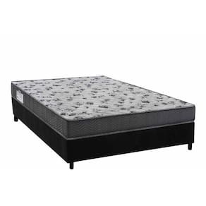 Conjunto Box Casal: Colchão Espuma Ortobom D33 Anatômico Iso 100 Ultra Firme + Base Crc Suede Black (138x188)