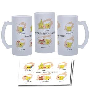 Caneca De Chopp Divertida Regras Para Beber Presente Geek