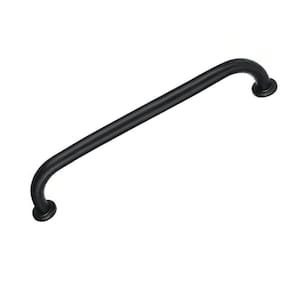 Alça Barra De Apoio 70cm Preto Inox Idoso Cadeirante Gestante Banheiro Box Corrimao Segurança Resistente Acessibilidade