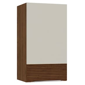 Armário de Cozinha Aéreo 40cm Dora K02 Nogueira/Off White - Mpozenato